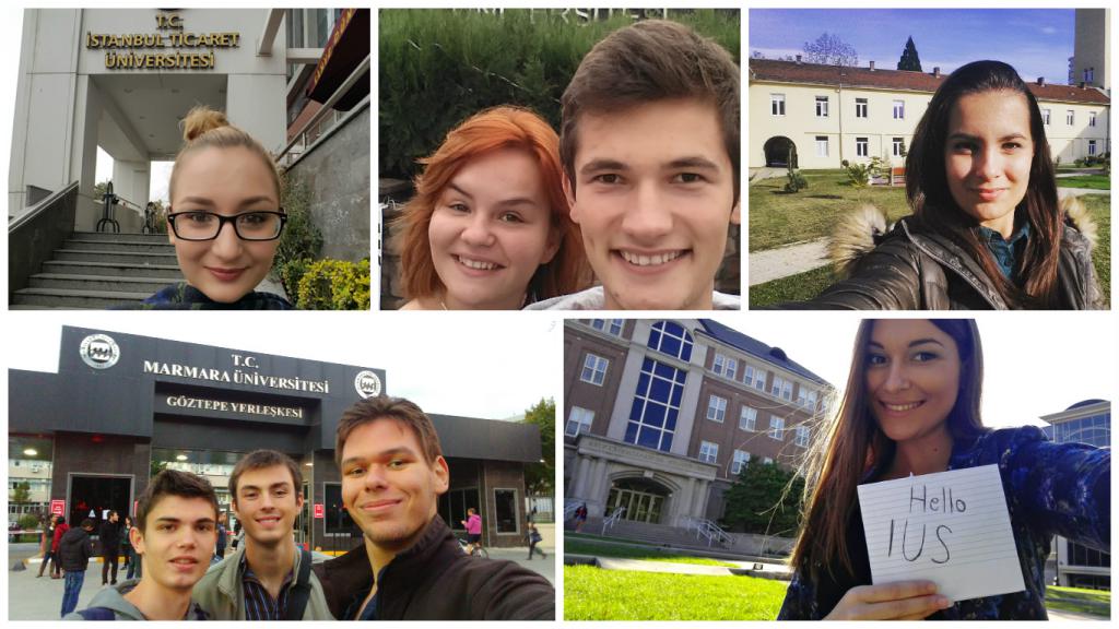 IUS Students on student exchanges around the world