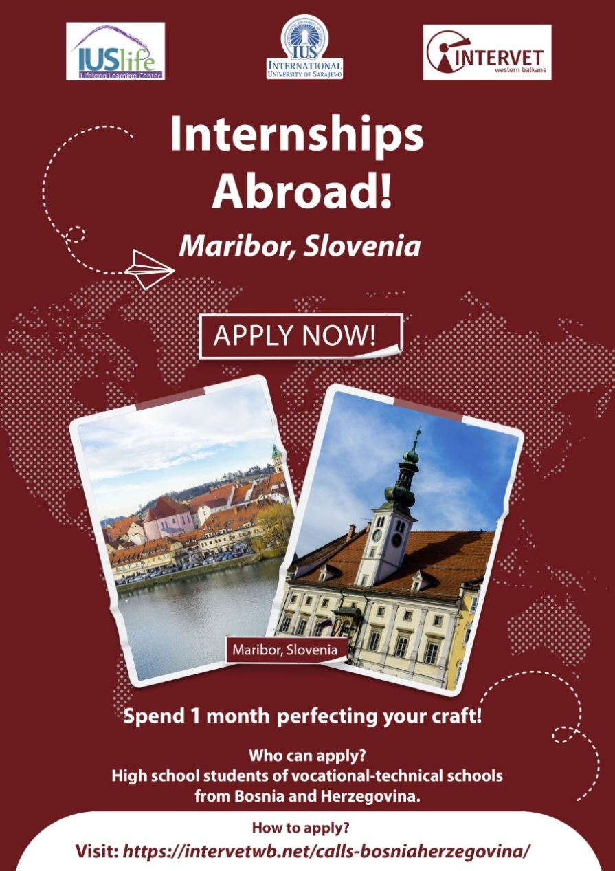 Javni poziv za jednomjesečnu IntervetWB učeničku praksu u Mariboru, Slovenija