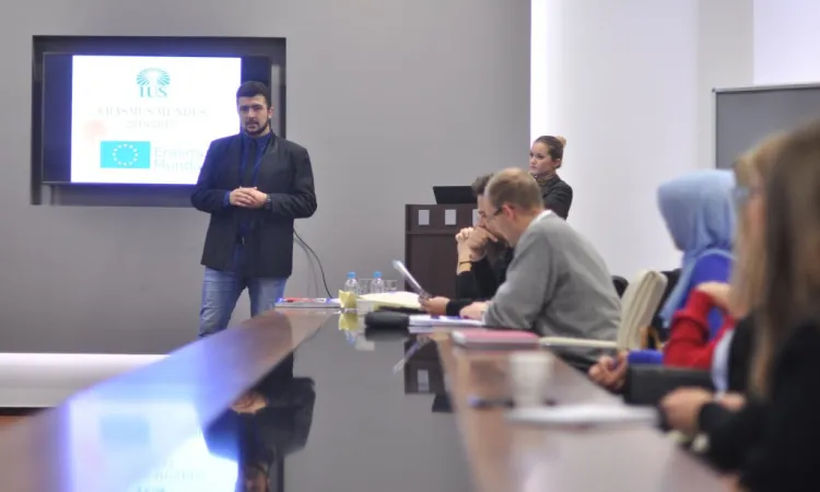 Ismail Šehić gave a lecture on Erasmus+ program